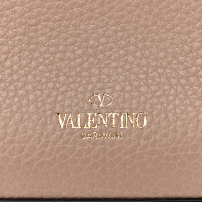 Valentino Garavani Pebbled Calfskin Medium Rockstud Flip Lock Crossbody Bag Poudre 7 of 14