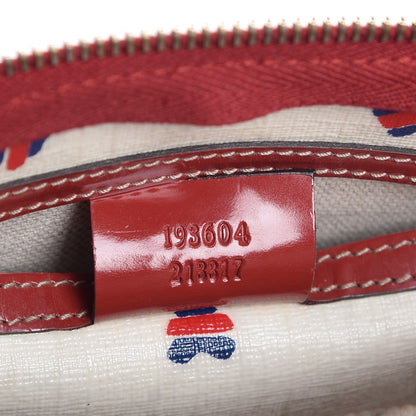 Gucci GG Plus Monogram Hearts Small Joy Boston White Red 7 of 7