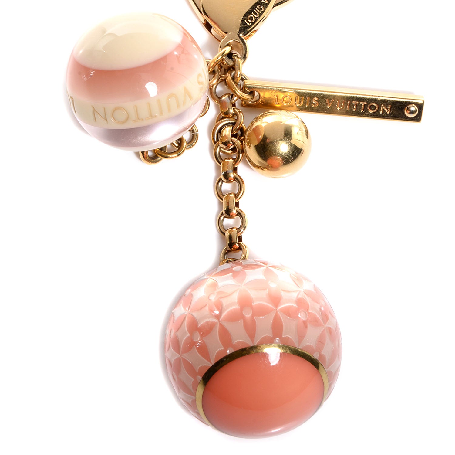 Louis Vuitton Mini Lin Croisette Bag Charm Pink 3 of 5
