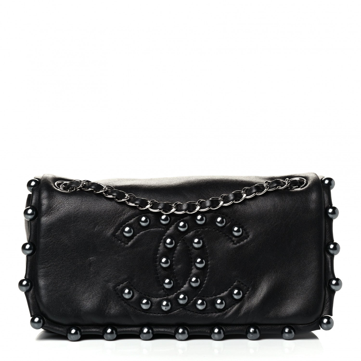 Chanel Lambskin Pearl Obsession Flap Black 1 of 4