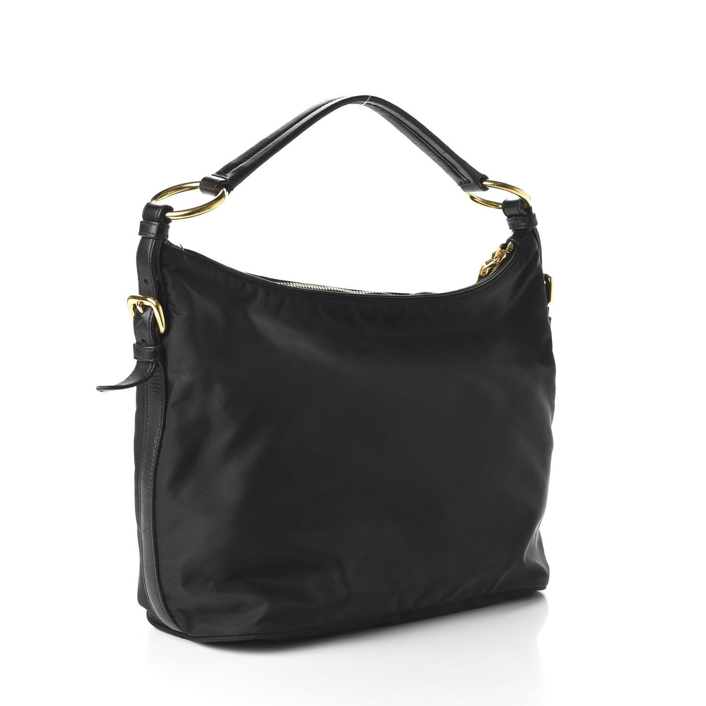 Tessuto Nylon Nappa Hobo Black