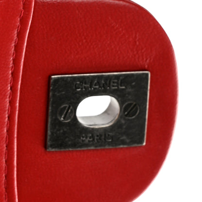 Chanel Lambskin Quilted Mini Multi Flap Bag Red 11 of 11