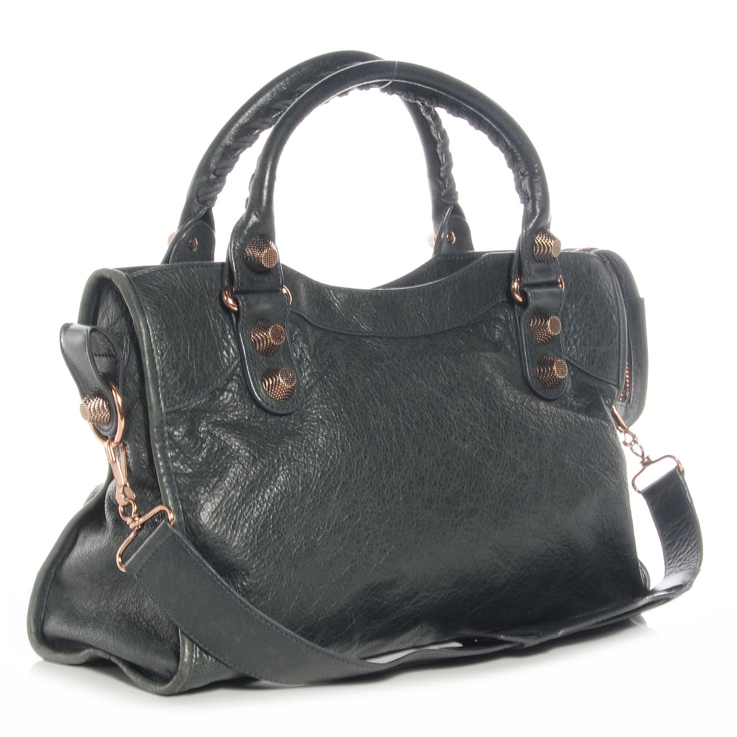 Agneau Giant 21 Rose Gold Hardware City Anthracite