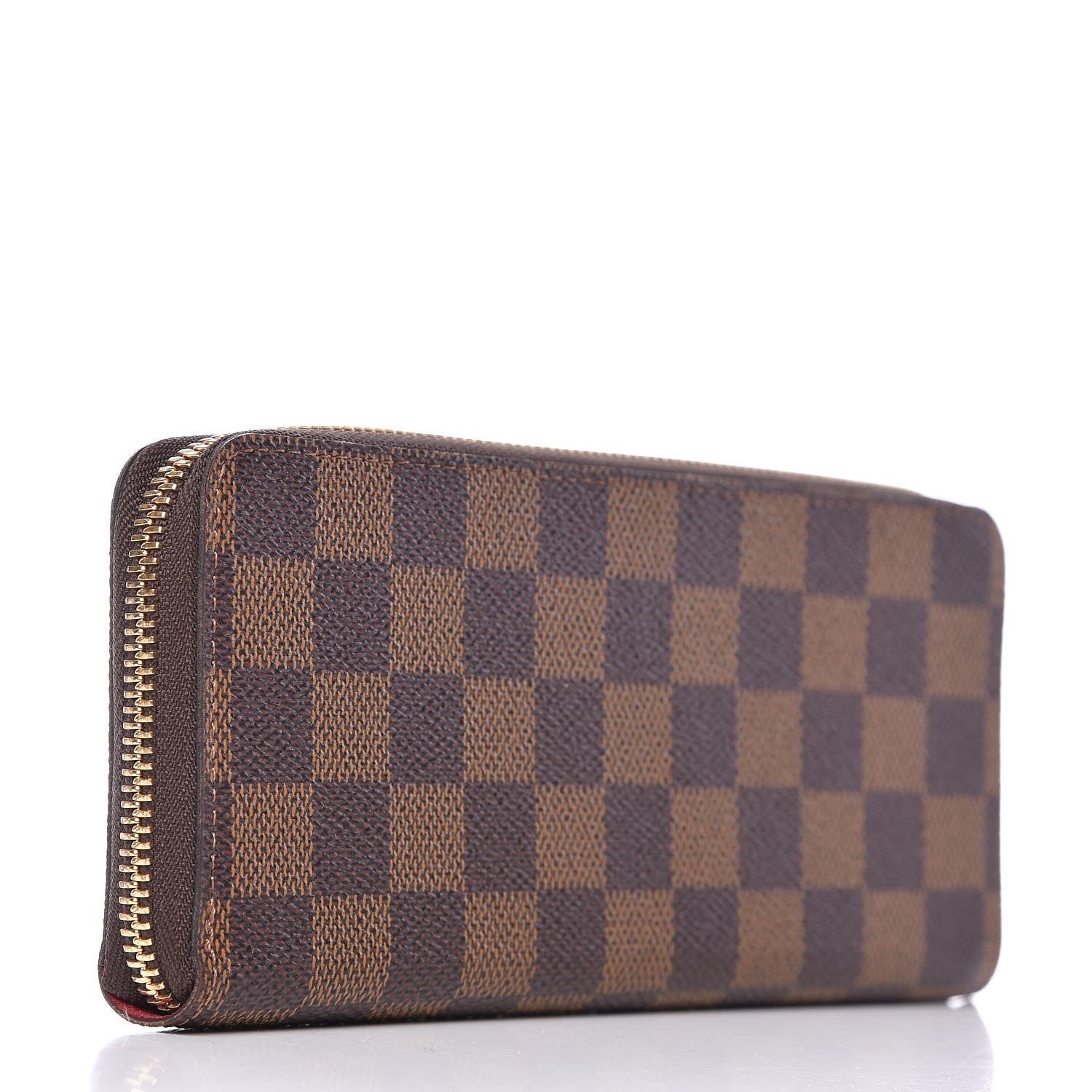 Louis Vuitton Damier Ebene Clemence Wallet Cherry 3 of 8
