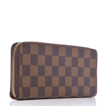 Louis Vuitton Damier Ebene Clemence Wallet Cherry 3 of 8