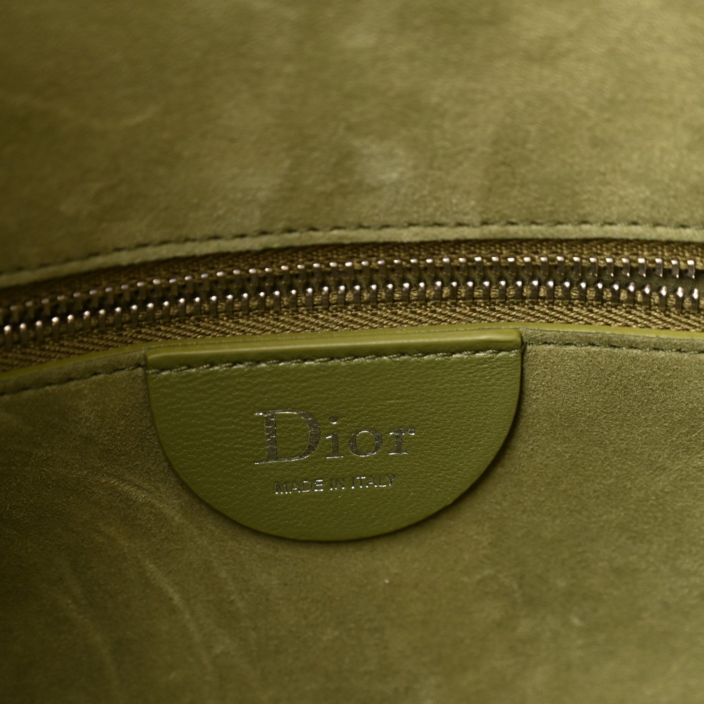 Suede Cannage Toujours Hobo Army Green