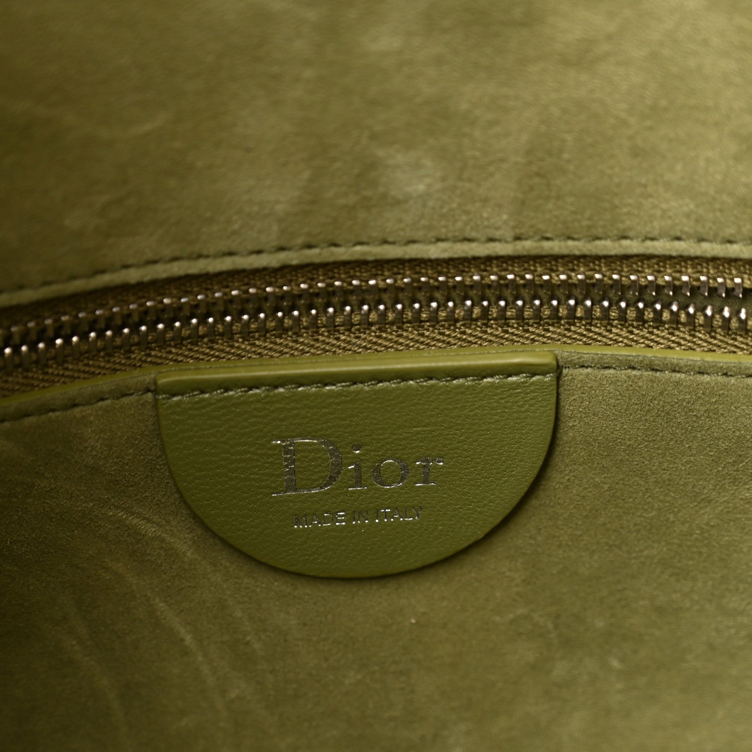 Christian Dior Suede Cannage Toujours Hobo Army Green 6 of 10