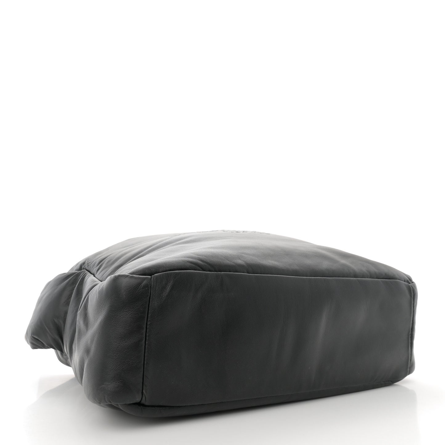 Lambskin Large Ryan Puffer Bag Black