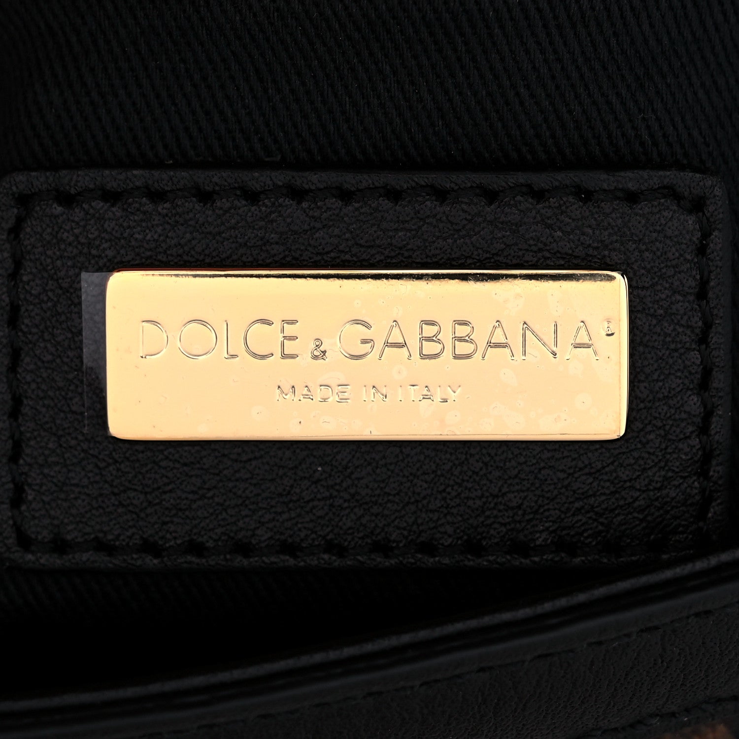 Dolce & Gabbana Dauphine Leopard Print Mini Miss Sicily Satchel Black 6 of 10