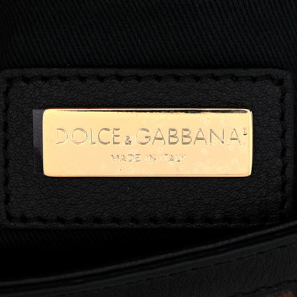 Dolce & Gabbana Dauphine Leopard Print Mini Miss Sicily Satchel Black 6 of 10