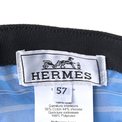 Hermes Linen Davis Ancre Cap 57 Black 7 of 7