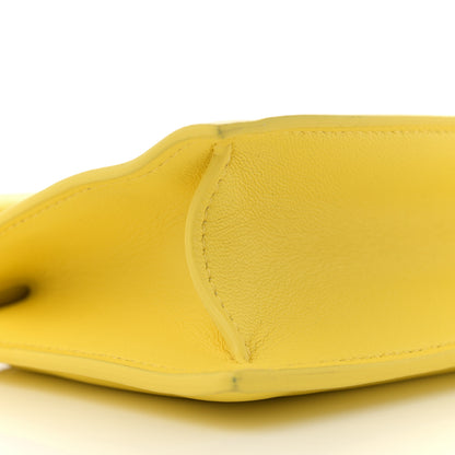 Jacquemus Smooth Calfskin La Petite Pochette Rond Carre Yellow 9 of 13