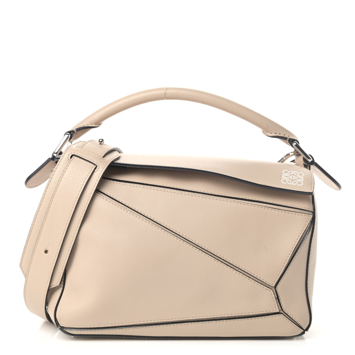 Loewe Calfskin Small Puzzle Bag Ash 1 of 7