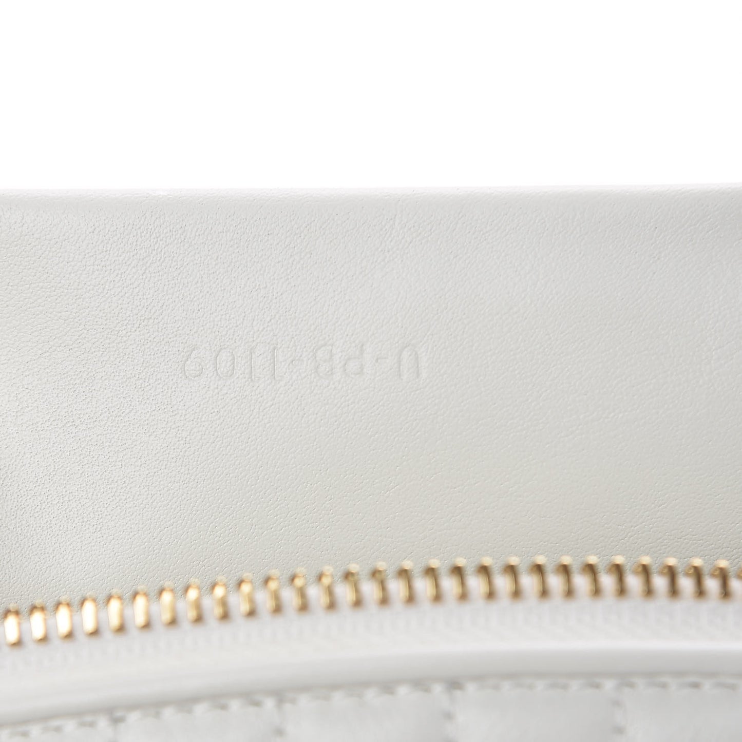 Calfskin Quilted C Charm Belt Bag White