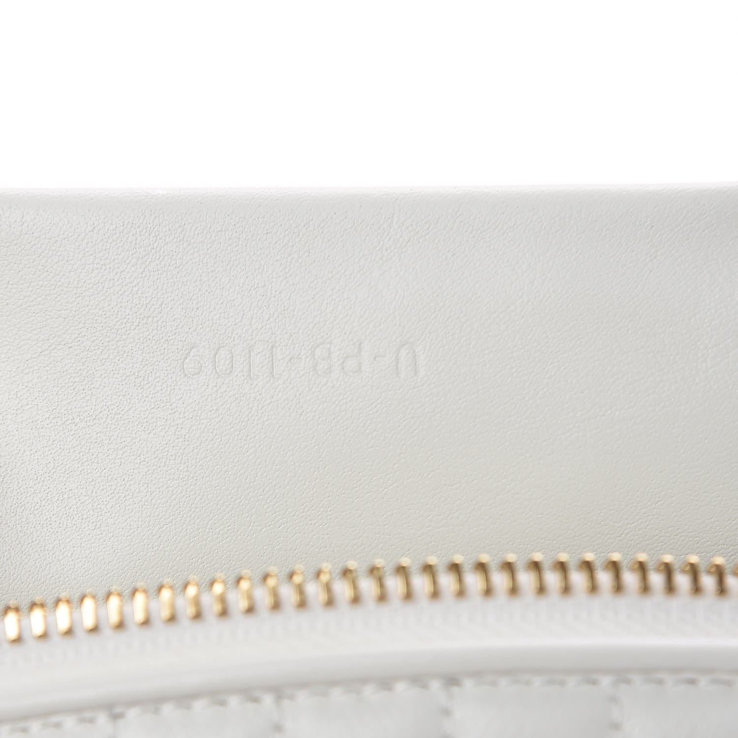 Celine Calfskin Quilted C Charm Belt Bag White 7 of 9