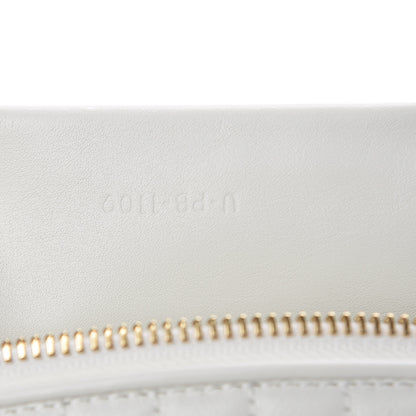 Celine Calfskin Quilted C Charm Belt Bag White 7 of 9