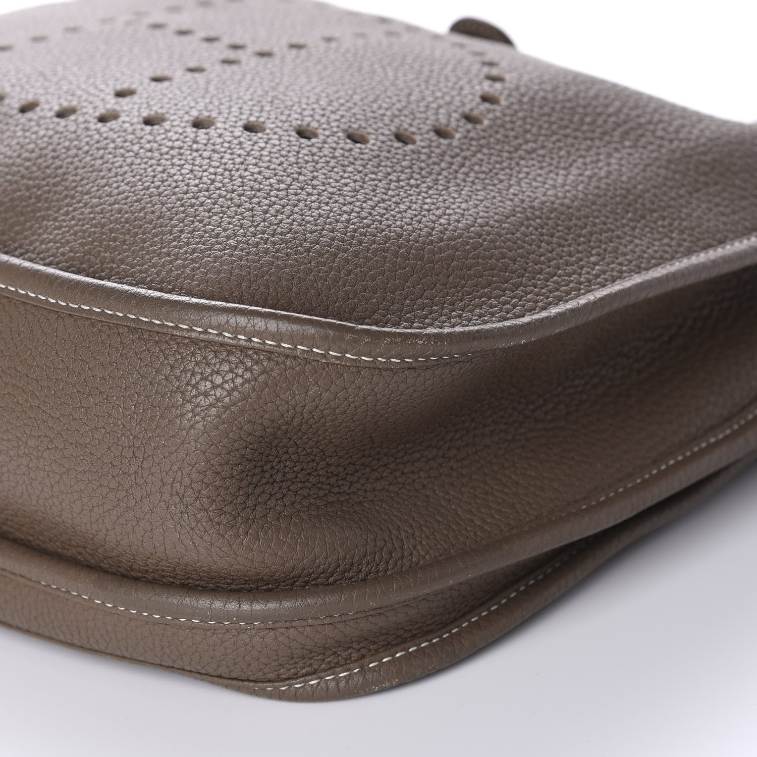 Hermes Taurillon Clemence Evelyne III GM Etoupe 7 of 9