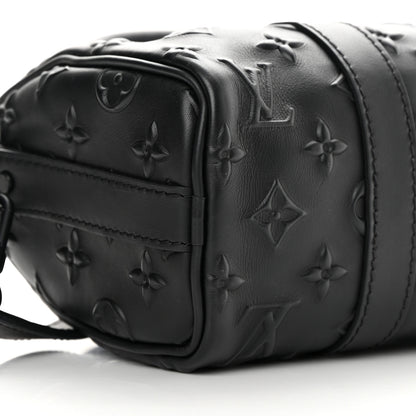 Louis Vuitton Monogram Seal Keepall XS Black 8 of 10