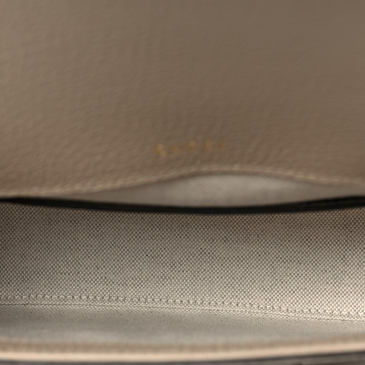 Gucci GG Supreme Monogram Textured Dollar Calfskin Web Mini Horsebit 1955 Shoulder Bag Beige Mystic White Oatmeal 5 of 8