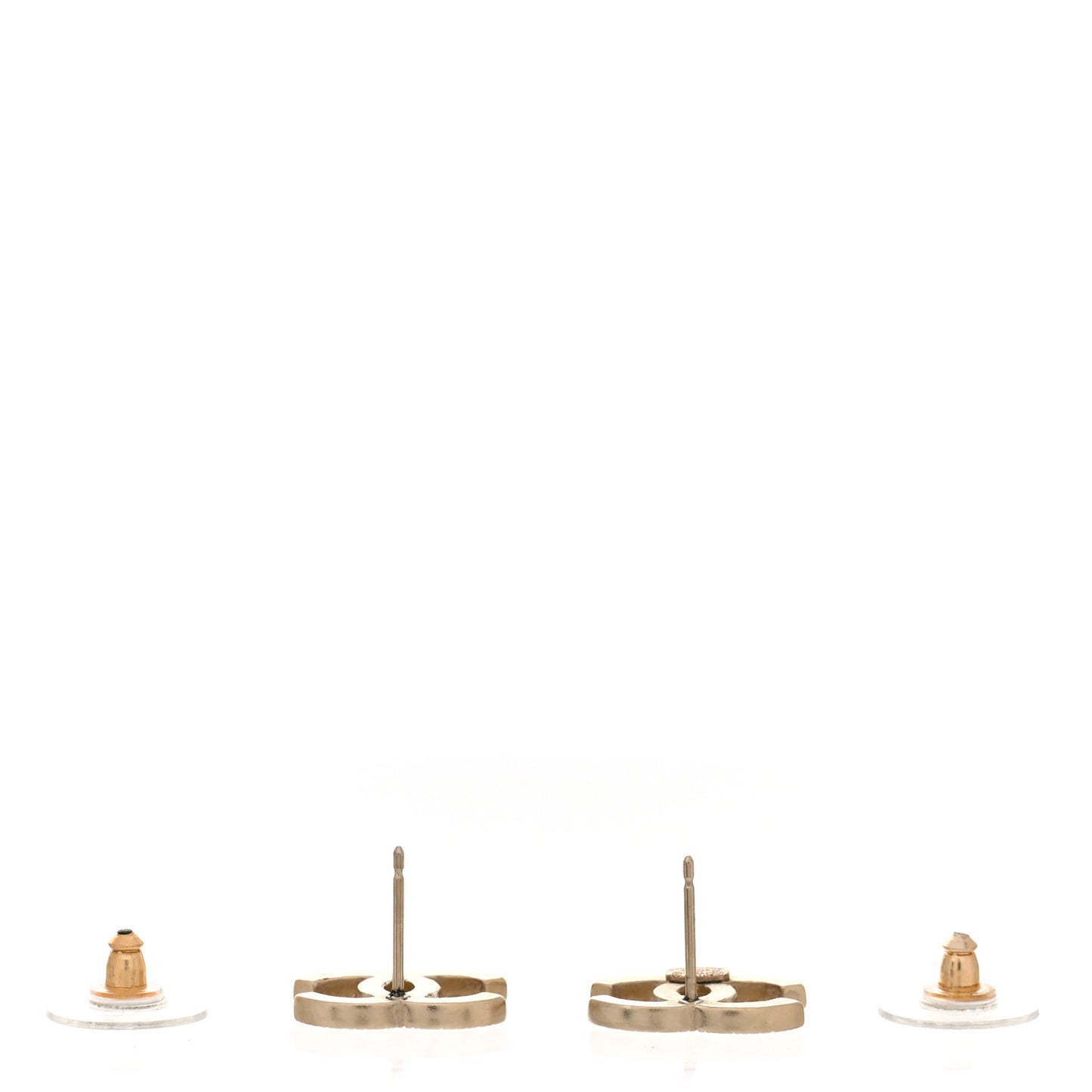 Crystal CC Earrings Gold