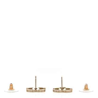 Chanel Crystal CC Earrings Gold 3 of 7