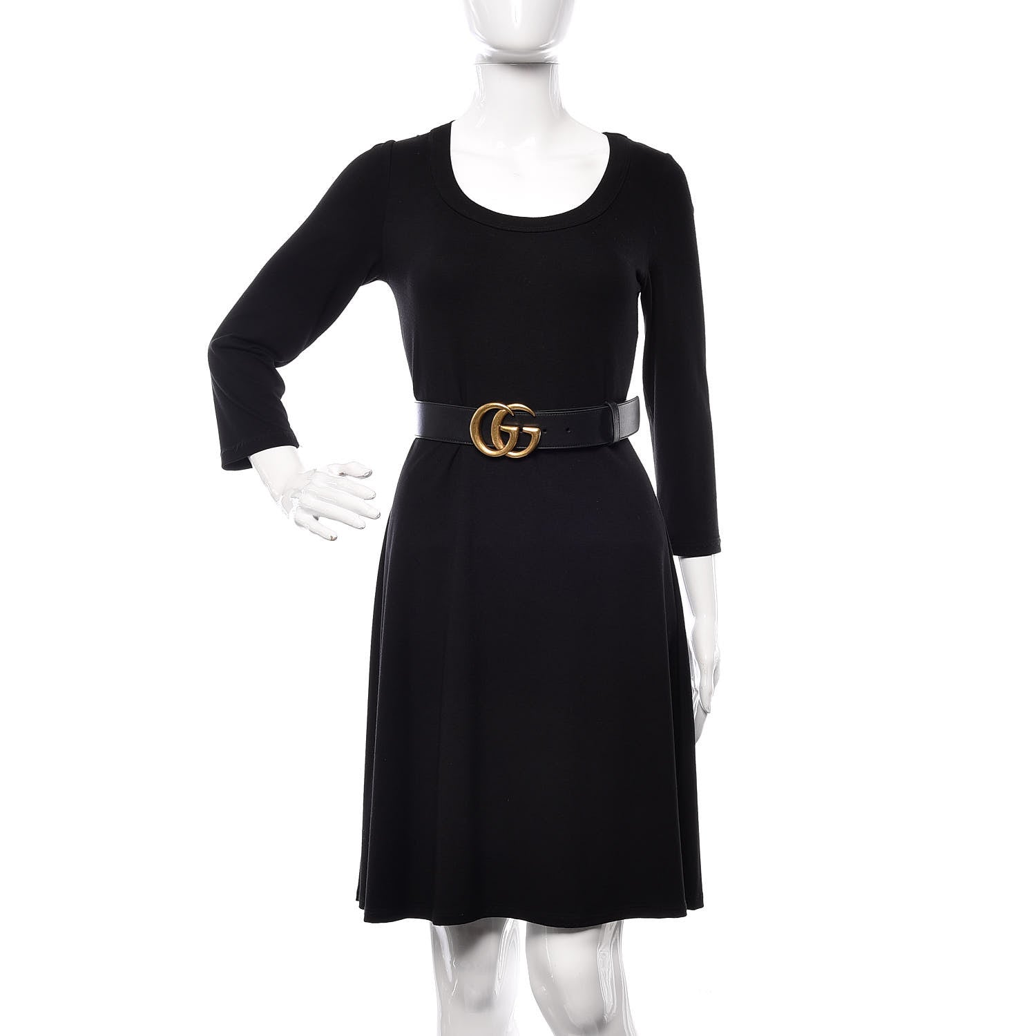 Gucci Calfskin Double G 40mm Belt 75 30 Black 2 of 6