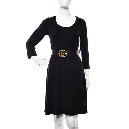 Gucci Calfskin Double G 40mm Belt 75 30 Black 2 of 6