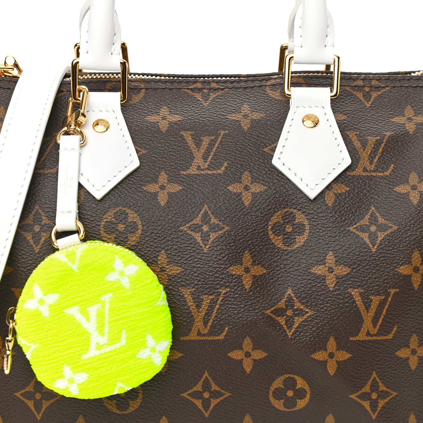 Monogram LV Match Speedy Bandouliere 25 White