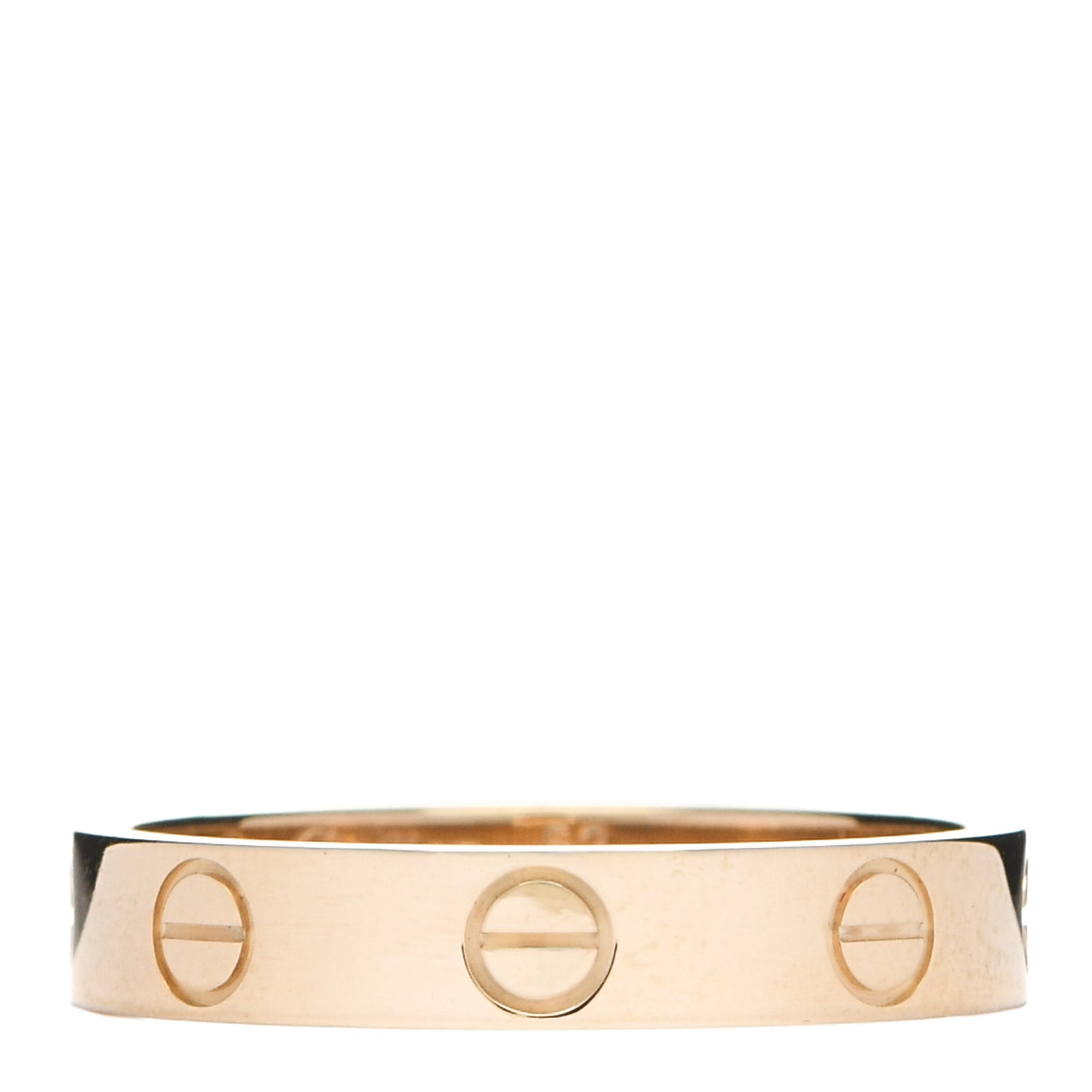 18K Yellow Gold 3.5mm LOVE Wedding Band Ring 52 6