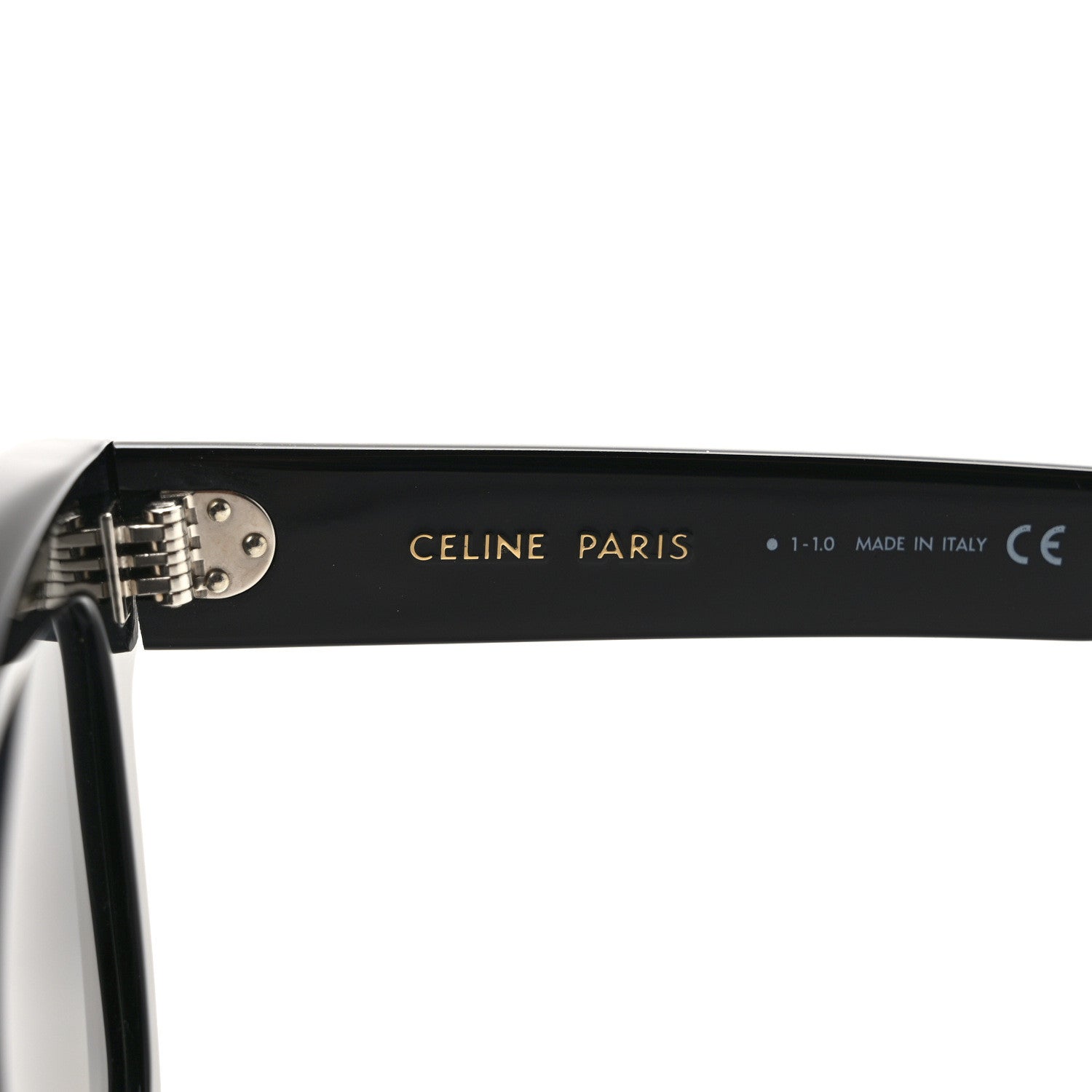 Celine Acetate Square Polarized Sunglasses CL40130F Black 5 of 6