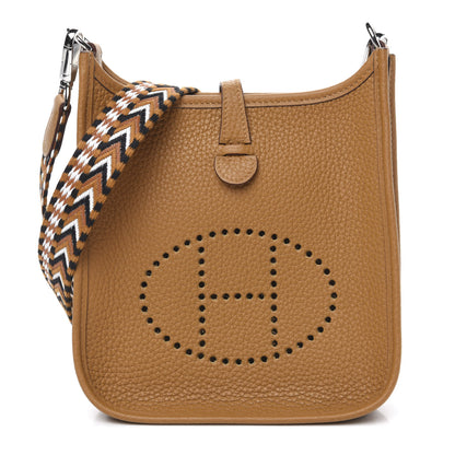 Hermes Taurillon Clemence Allegro Evelyne TPM Sesame 1 of 10