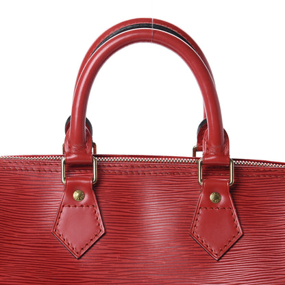Louis Vuitton Epi Speedy 25 Castillan Red 9 of 10