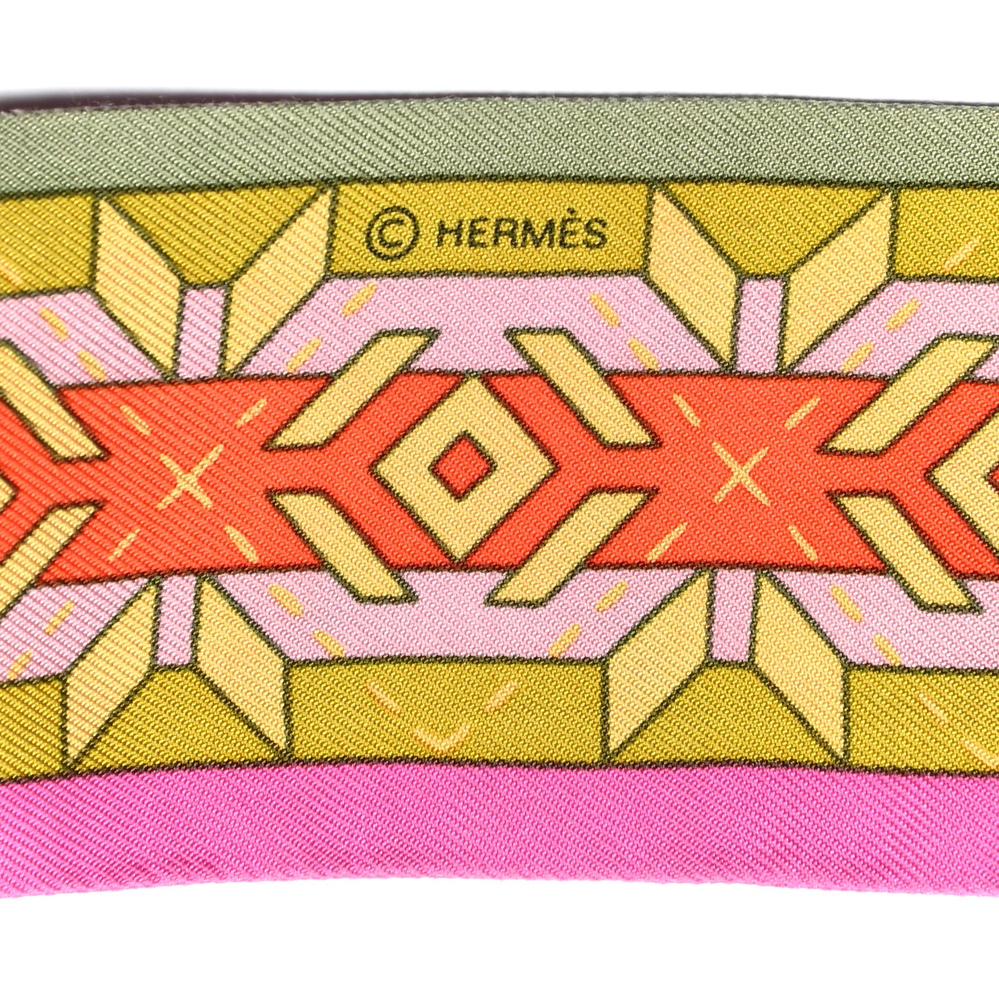 Silk Belles Du Mexique Twilly Cyclamen Olive Bleu