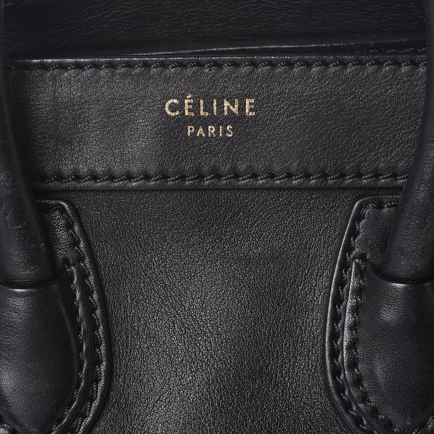 Celine Smooth Calfskin Nano Luggage Black 6 of 18