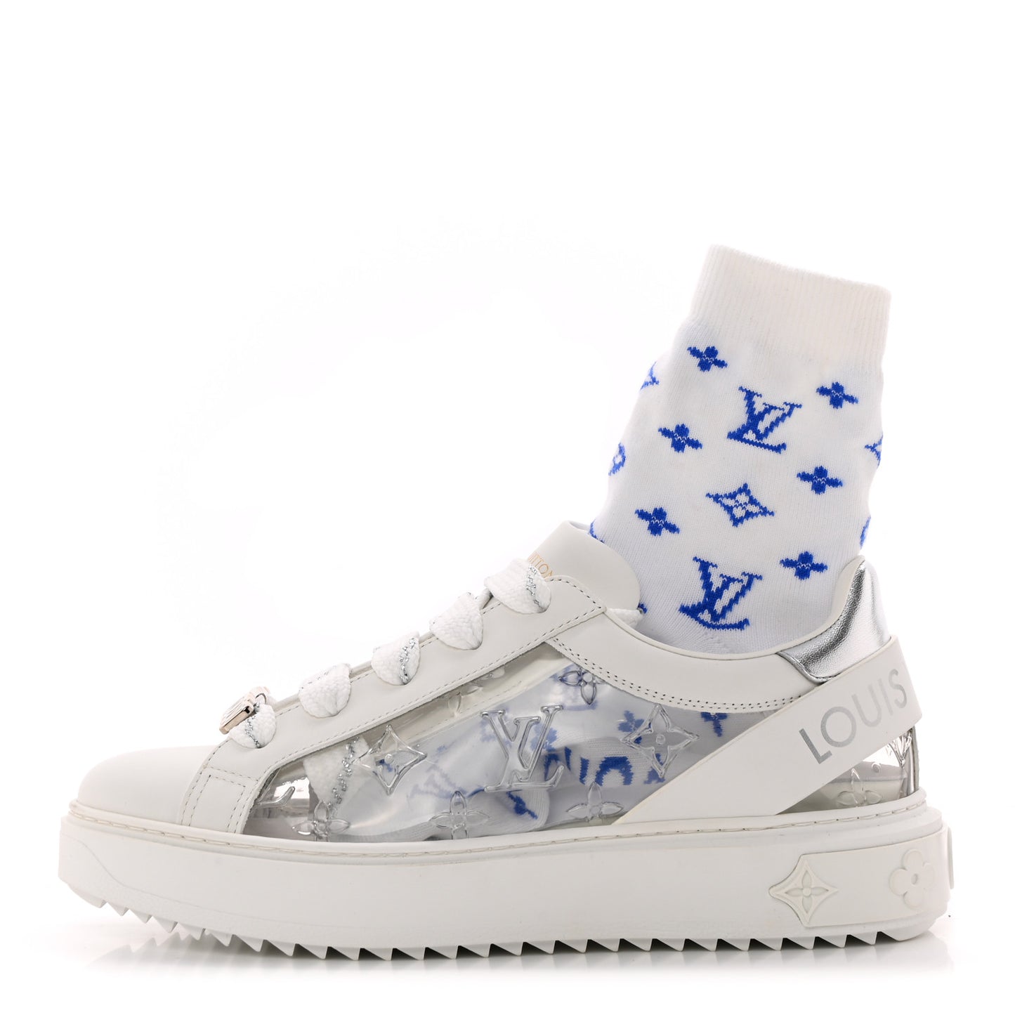 Monogram PVC Time Out Sneakers 38 Silver