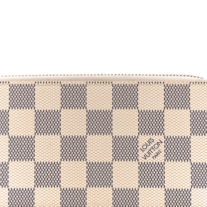 Louis Vuitton Damier Azur Clemence Wallet Rose Ballerine 7 of 10