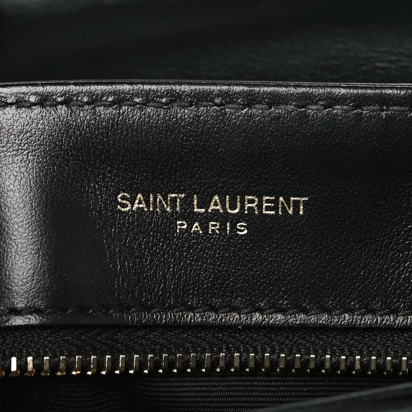 SAINT LAURENT Calfskin Y Quilted Monogram Toy Loulou Crossbody Bag Black