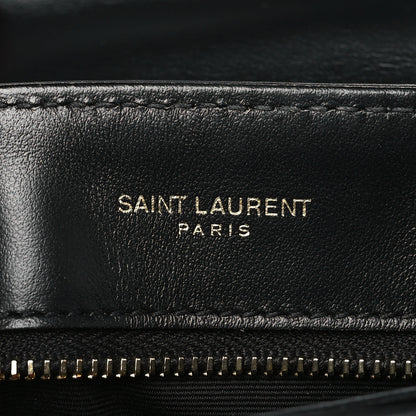 Saint Laurent SAINT LAURENT Calfskin Y Quilted Monogram Toy Loulou Crossbody Bag Black 6 of 8
