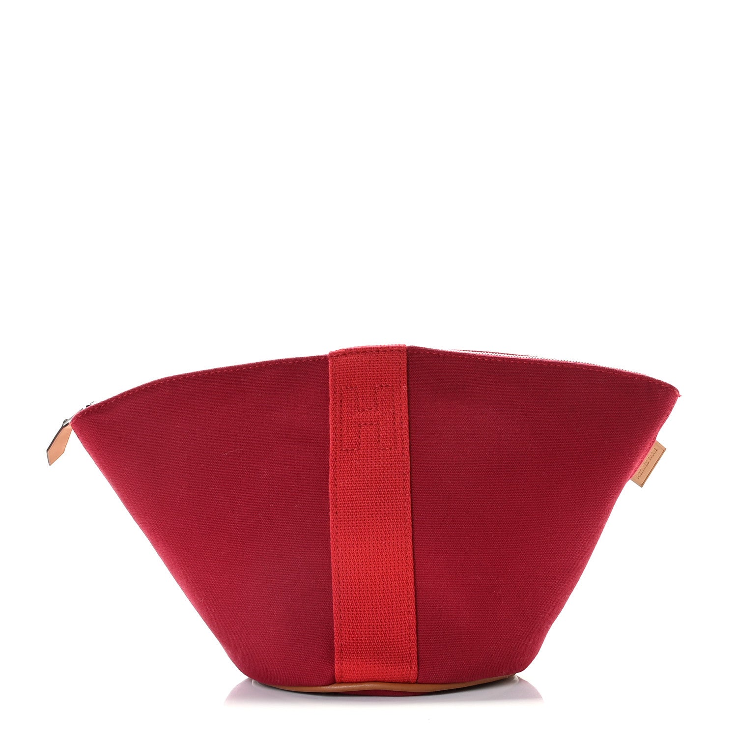 Hermes Cotton Twill Mini Palmyre Bag MM Rouge Vif Prune 1 of 9