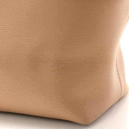 Burberry Grainy Calfskin Haymarket Check Medium Ardwell Zip Tote Camel 11 of 11