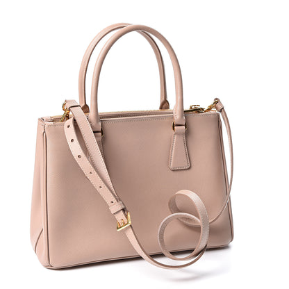 Prada Saffiano Small Galleria Double Zip Tote Cammeo 2 of 8