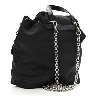 Prada Nylon Vela Mini Crossbody Backpack Black 3 of 10