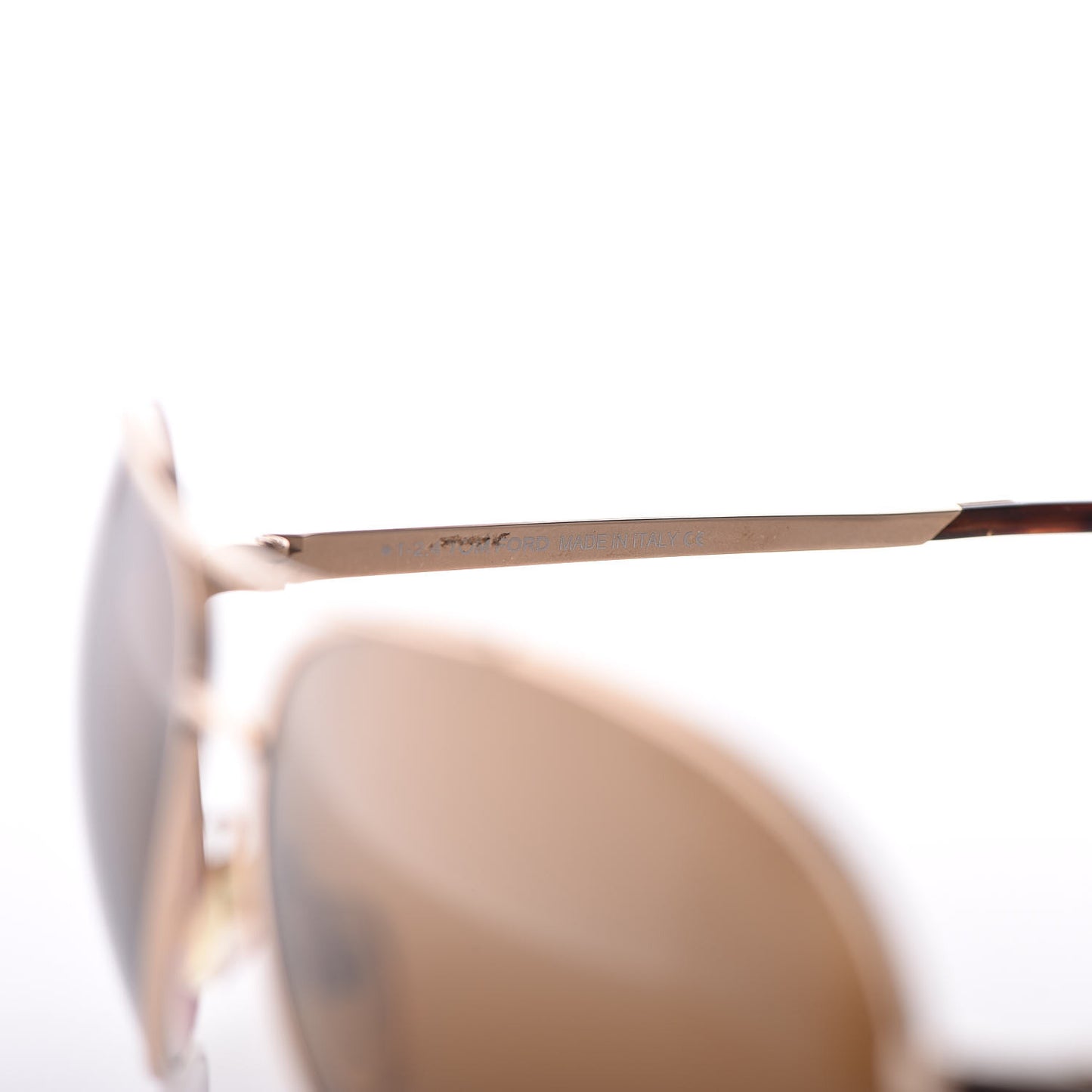 Metal Polarized Charles Aviator Sunglasses TF35 Gold