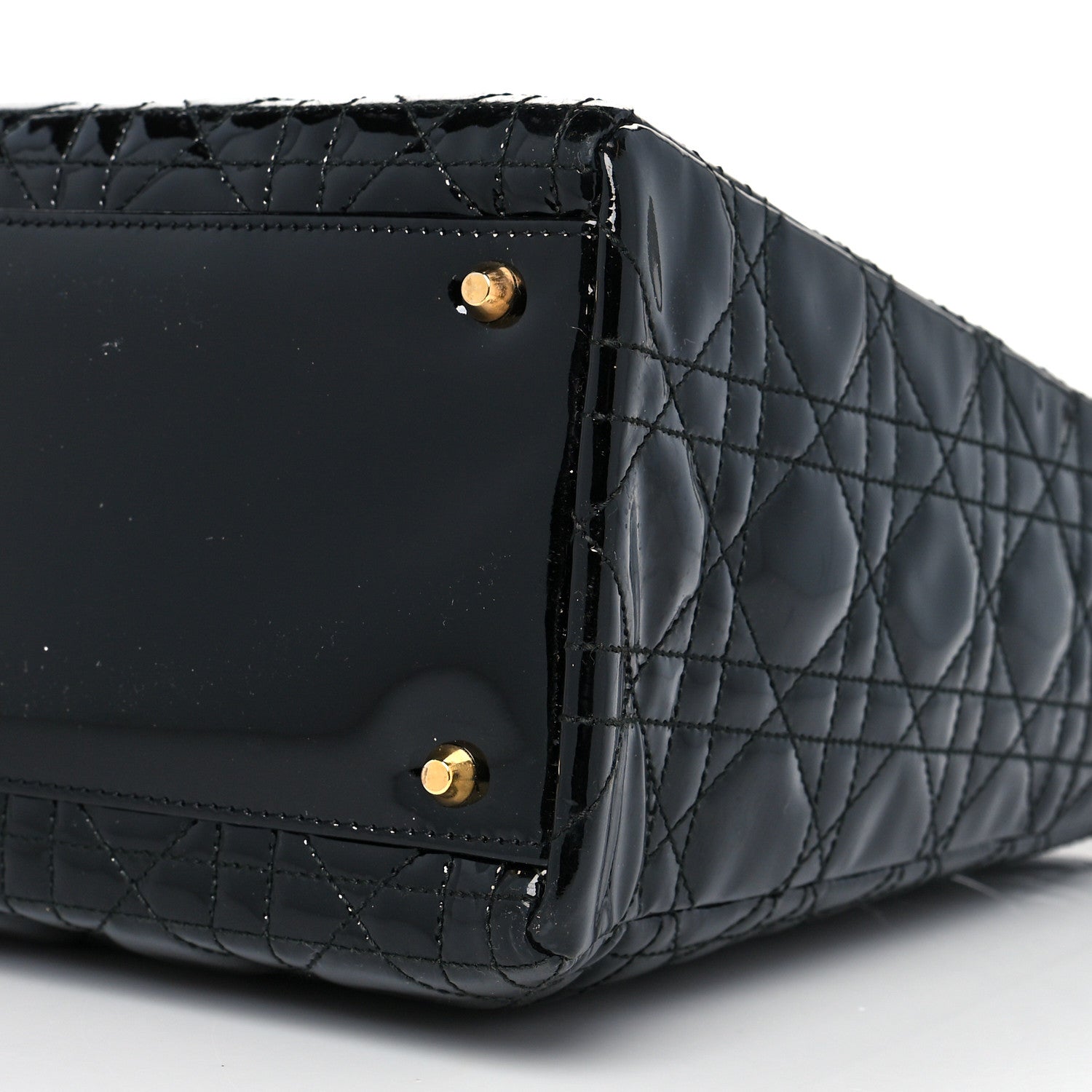 Christian Dior Patent Cannage Large Lady Dior Black 9 of 9