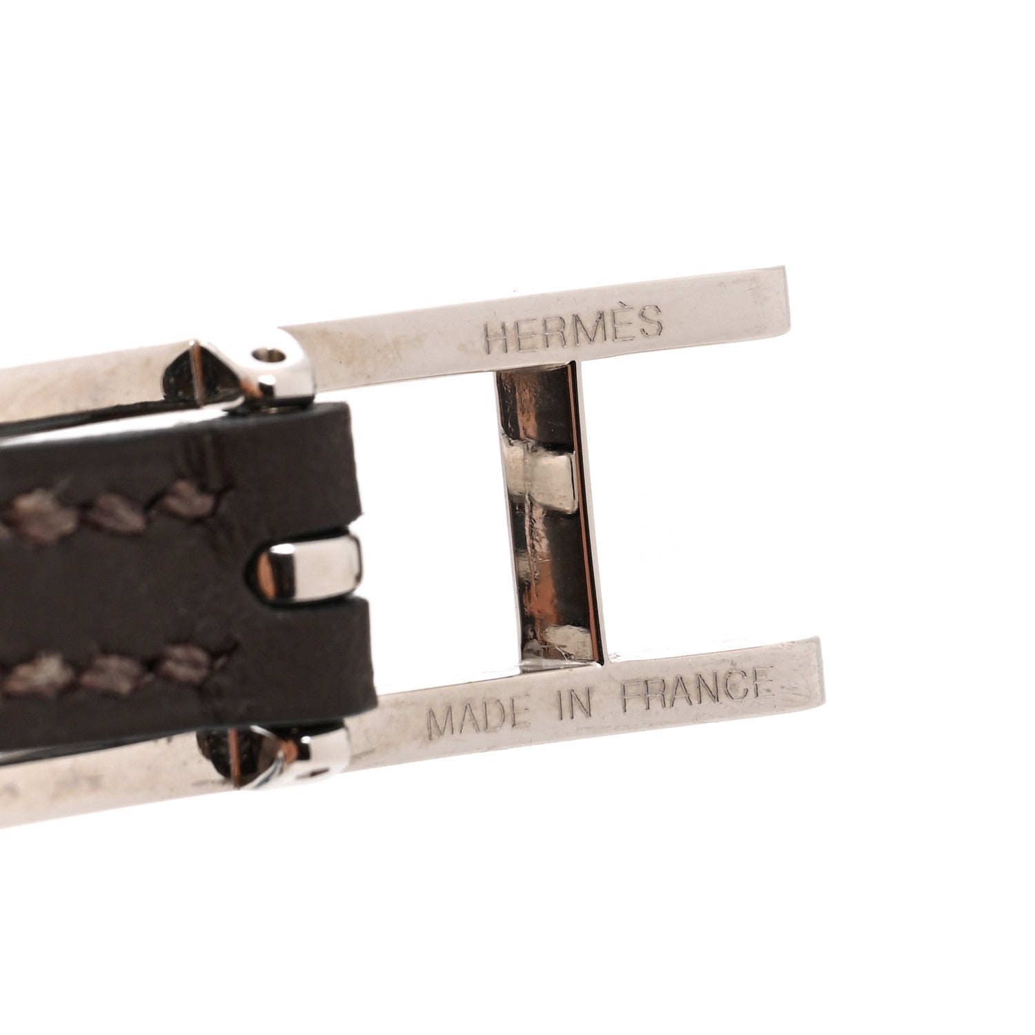 Hermes Swift Behapi Double Tour Bracelet Bleu Lin Chocolate 4 of 5