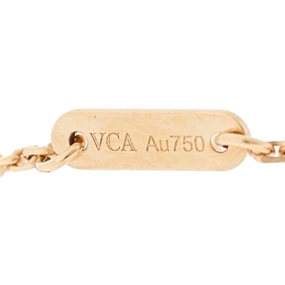 Van Cleef & Arpels 18K Yellow Gold Diamond Mini Frivole Pave Bracelet 4 of 5