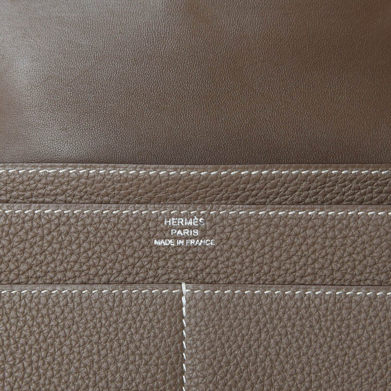 Hermes Togo Dogon Duo Wallet Etoupe 7 of 8