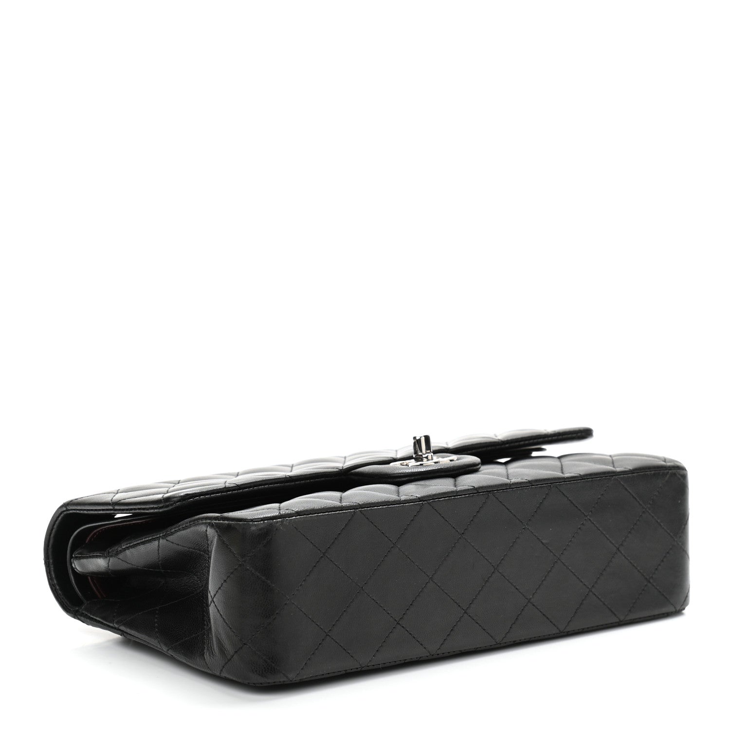 Chanel Lambskin Quilted Medium Double Flap Black 4 of 11