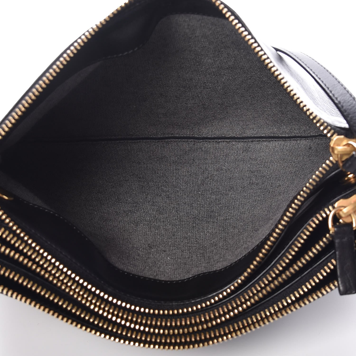 Celine Lambskin Large Trio Crossbody Bag Black 5 of 12