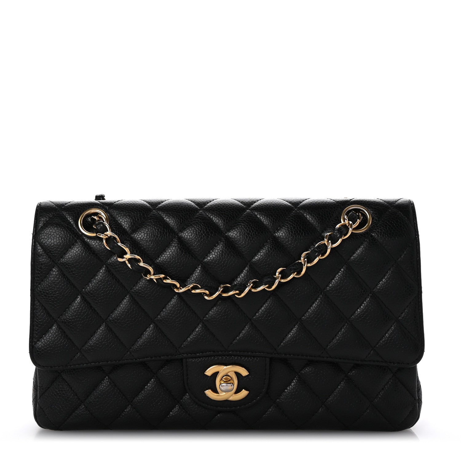 Chanel Caviar Quilted Medium Double Flap Black 1 of 10